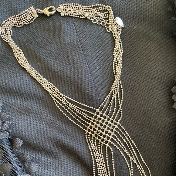 Silver Necklace with Matching Earrings. - Picture 3 of 5